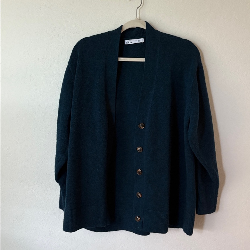 Zara Deep Blue Knit Sweater